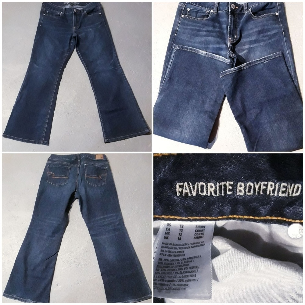 AEO Favorite Boyfriend Jeans size 12 short